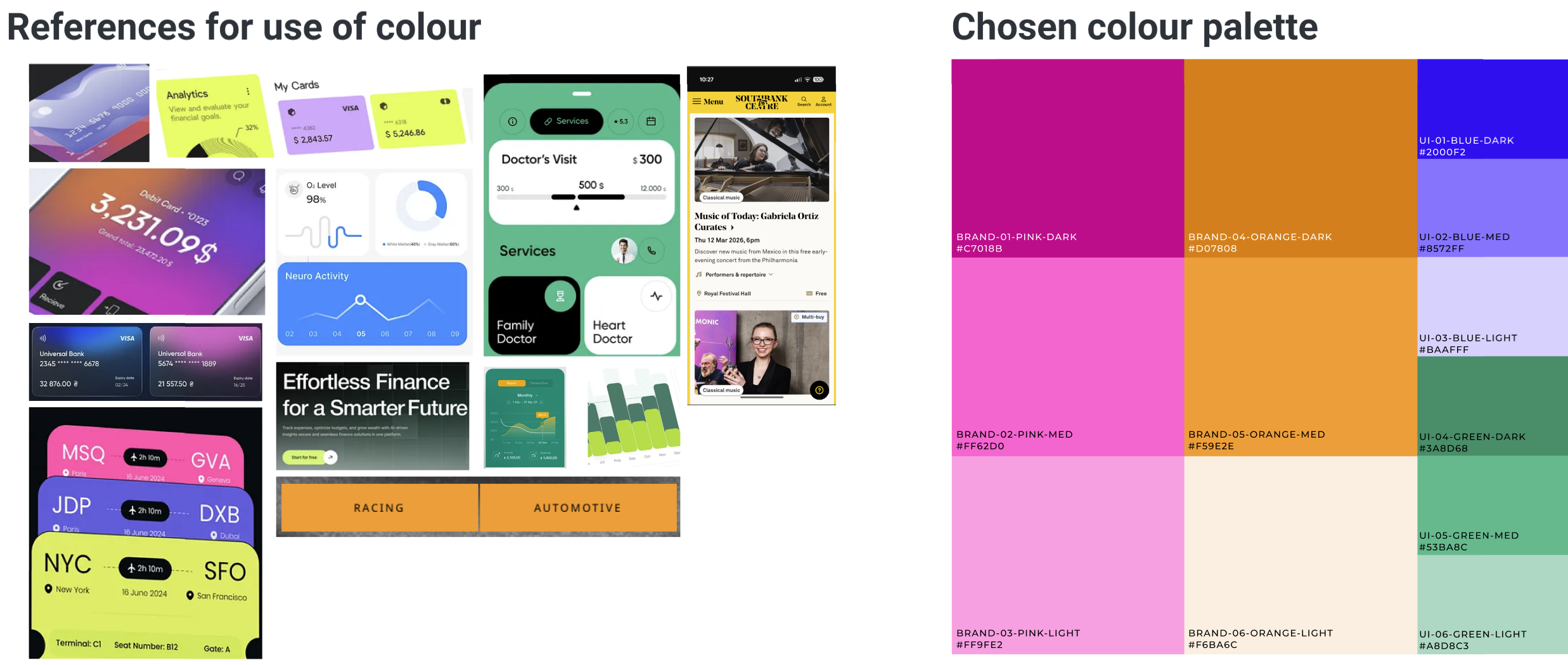 Opi Bank Colour Palette Design System Preview