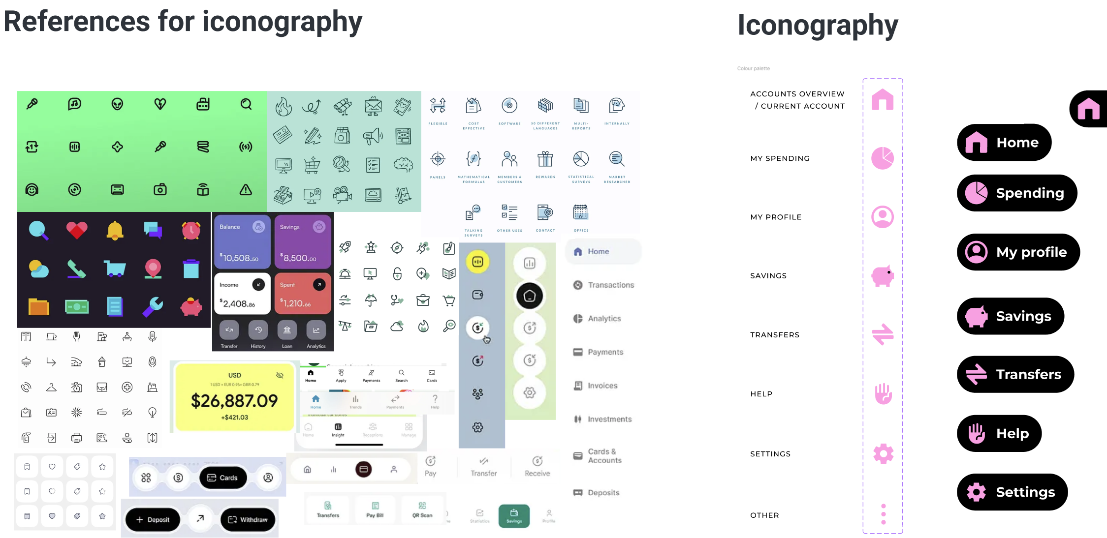 Opi Bank Iconography & Visual Glyphs Preview