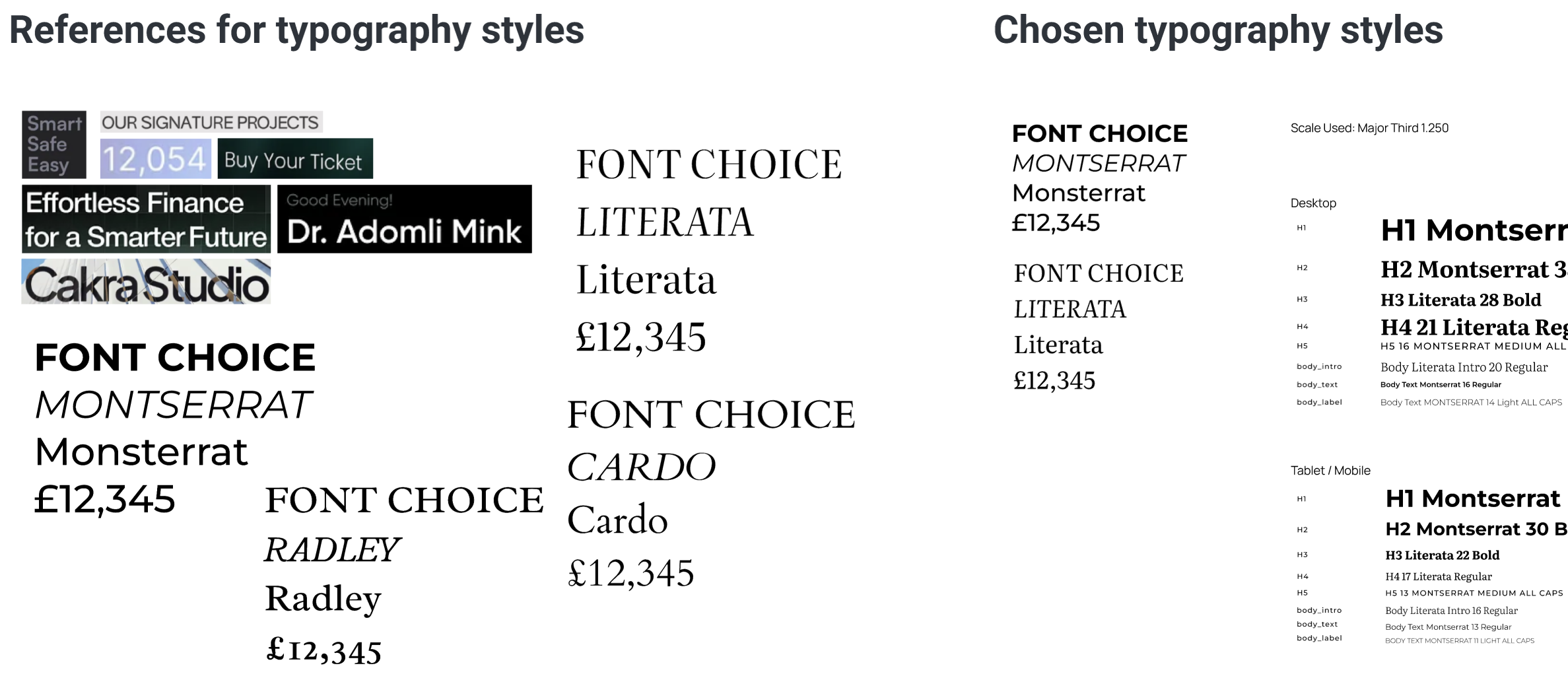 Opi Bank Typography System & Type Scale Preview